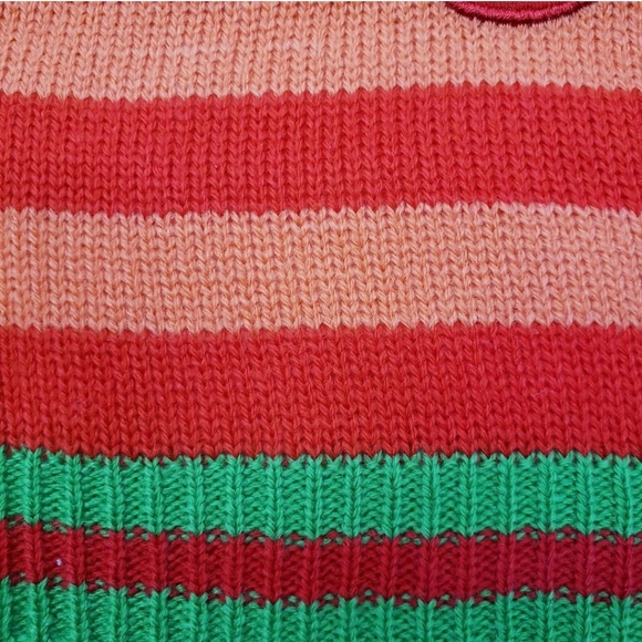 Disney Pets Holiday Collection Minnie Mouse Stripped Knit Sweater Size Small NWT - Picture 5 of 6